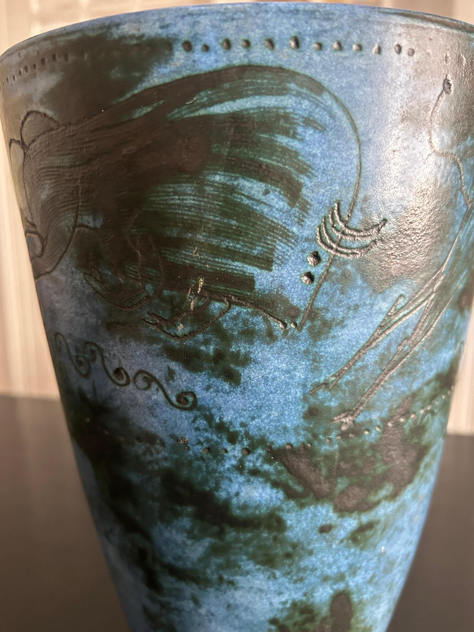 20th Century Large vase by Jacques Blin For Sale
