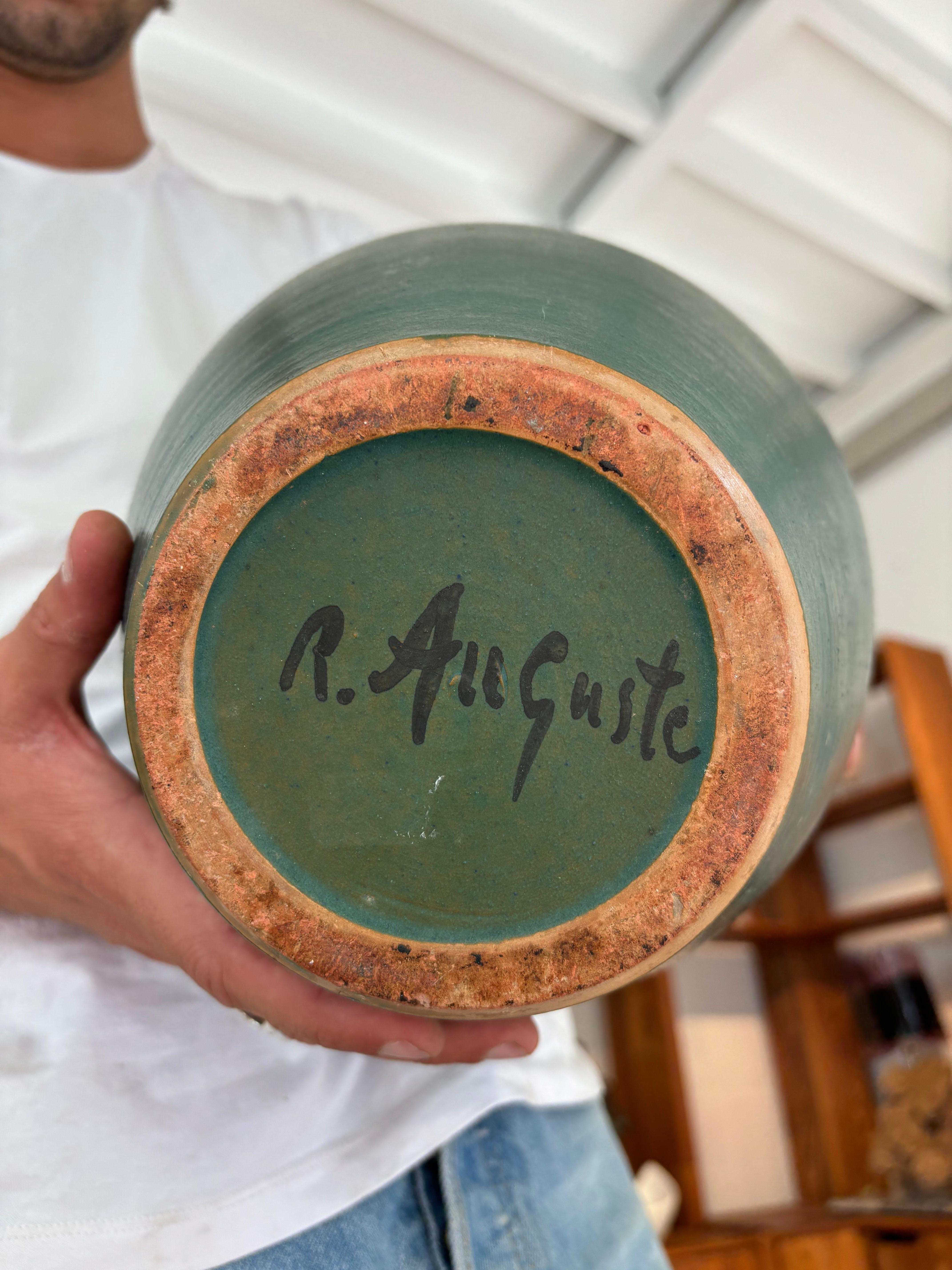 Gran jarrón de Robert The y Gyn Auguste en venta 11
