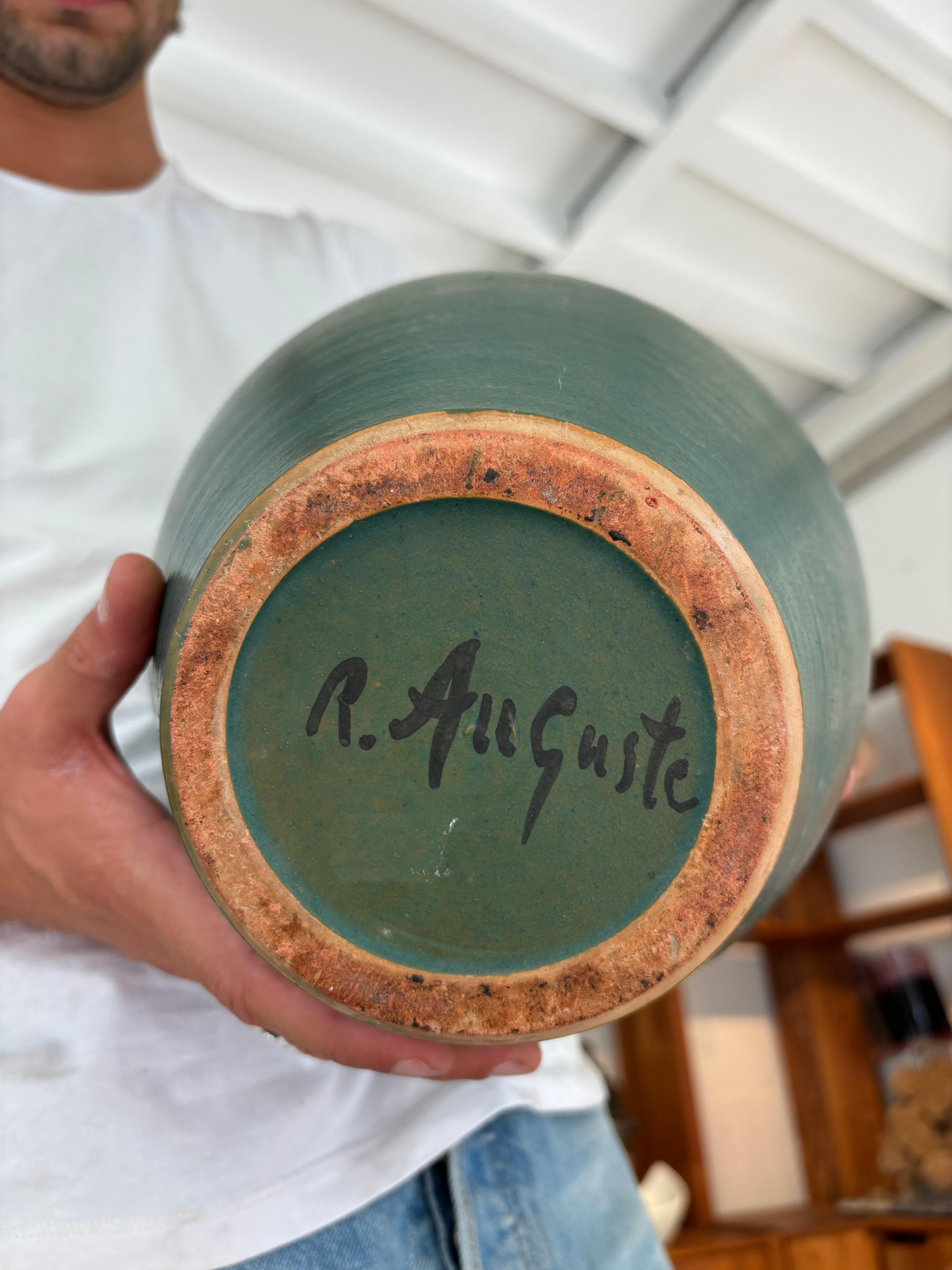 Gran jarrón de Robert The y Gyn Auguste en venta 12