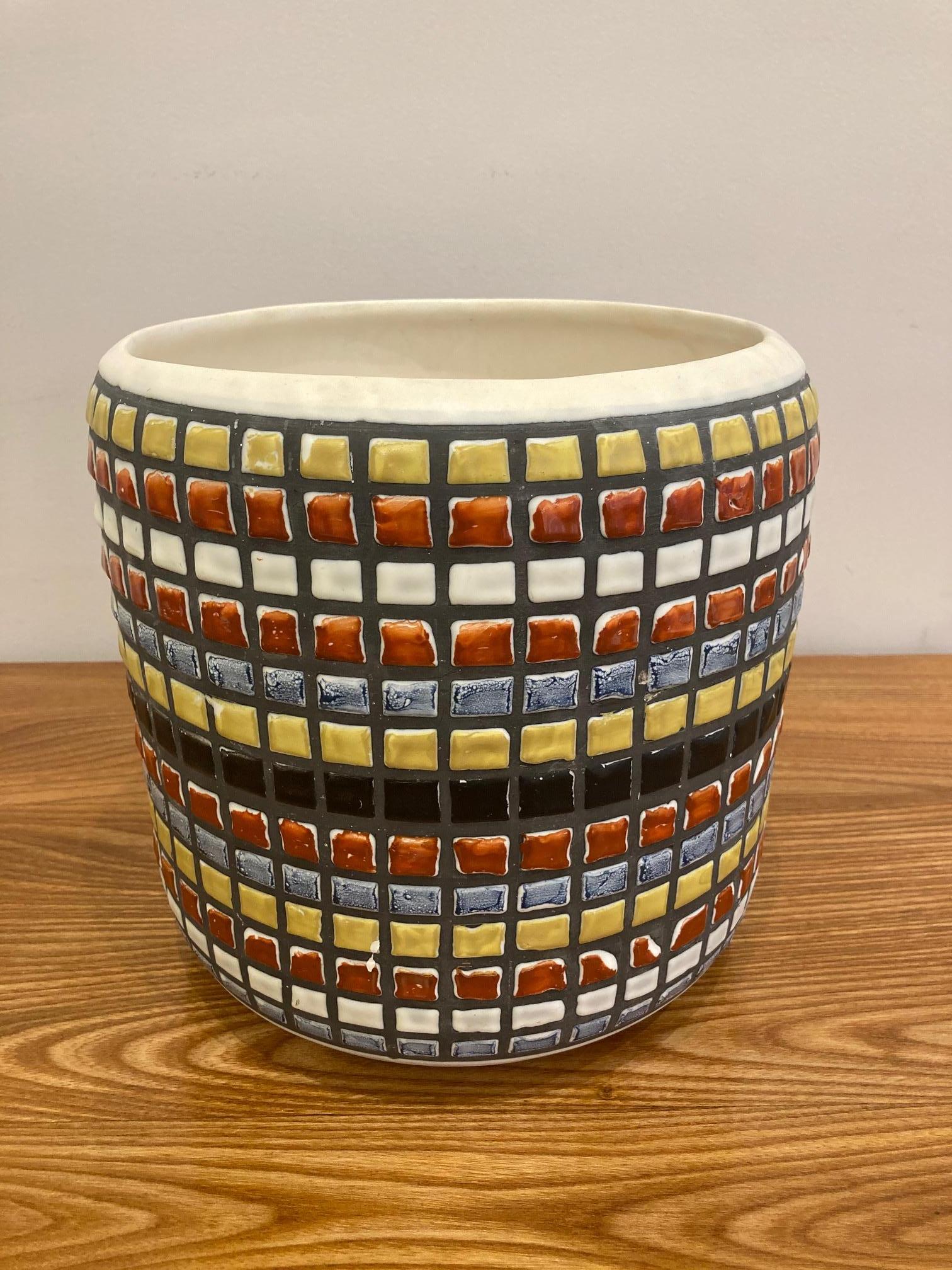 Mid-Century Modern Large Vase by Roger Capron, Vallauris
