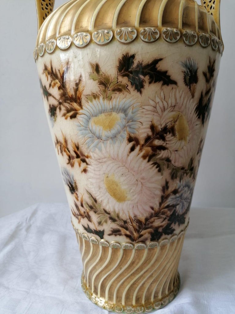 Large Vase by Zsolnay For Sale 8