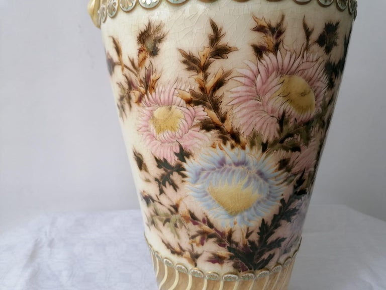 Large Vase by Zsolnay For Sale 1