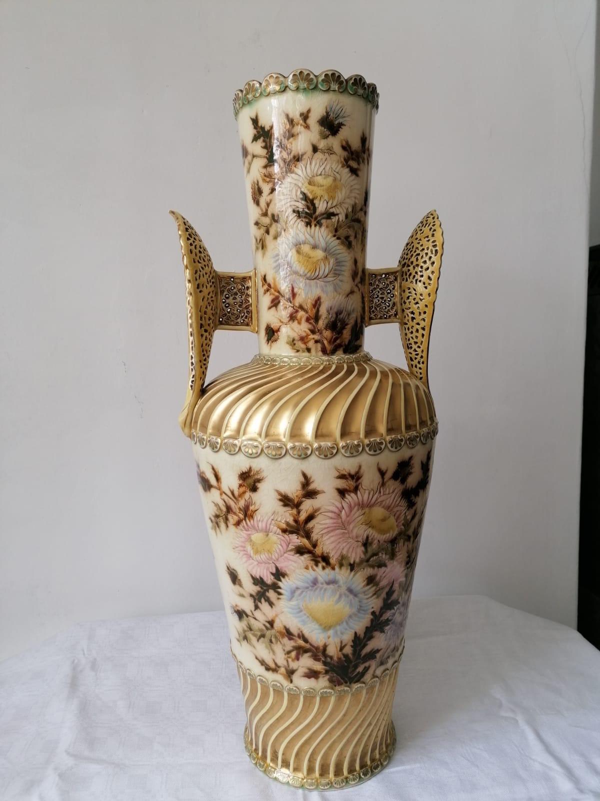 Large Vase by Zsolnay 3