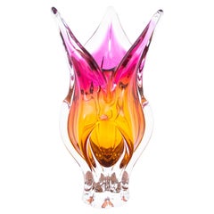 Large Vase, Chribska, Czech Glass, Czechoslovakia, 1960s