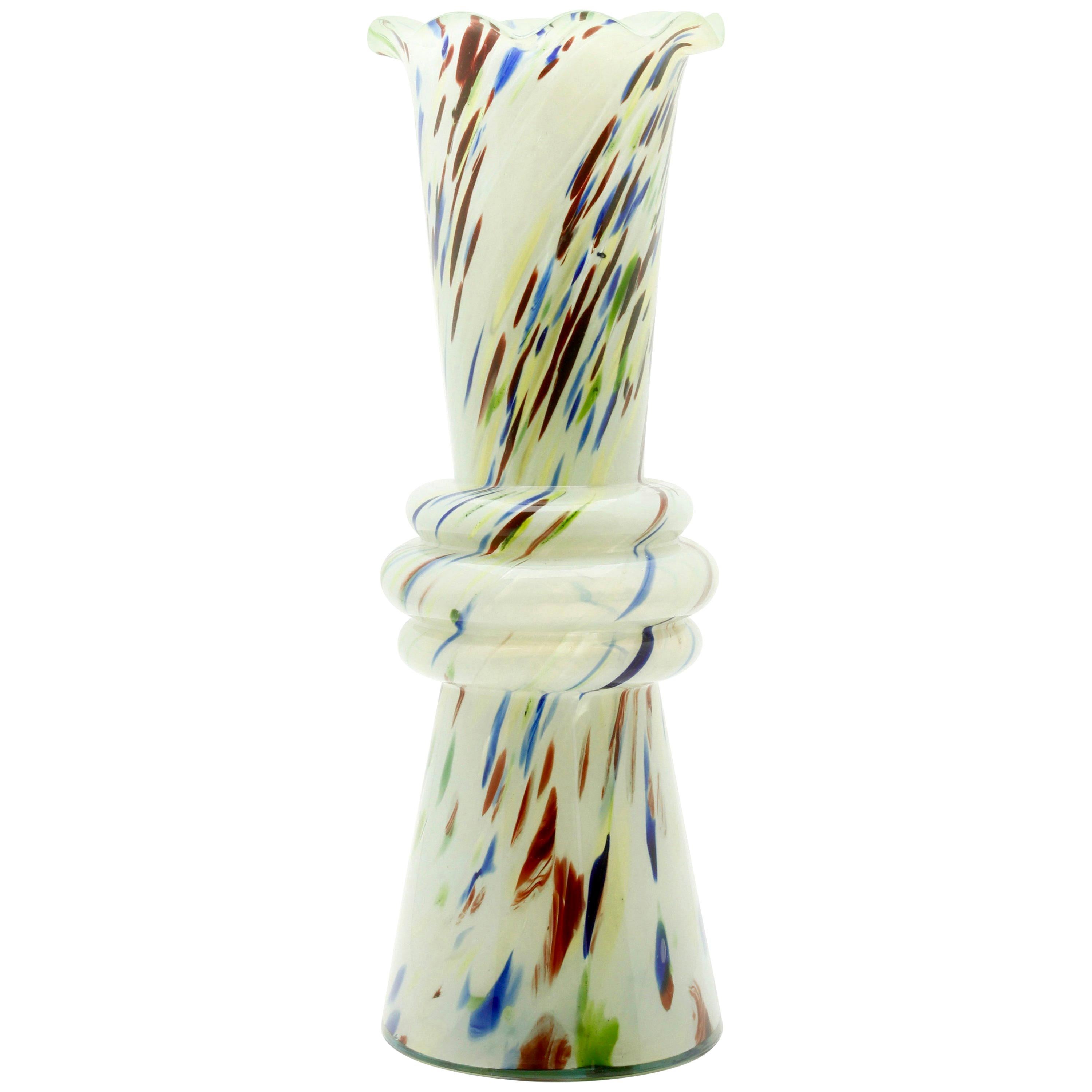 porcelain tall splatter vases spatter white Splash Vase