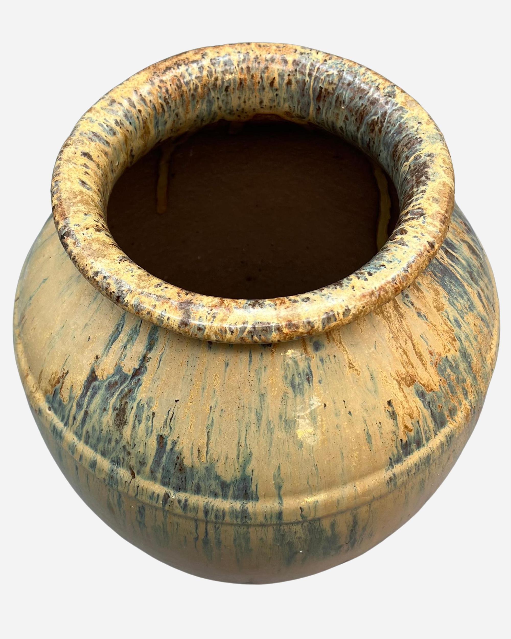 Large vase in glazed stoneware Aubenas, France, circa 1930 / 1940 In Good Condition For Sale In Paris, FR
