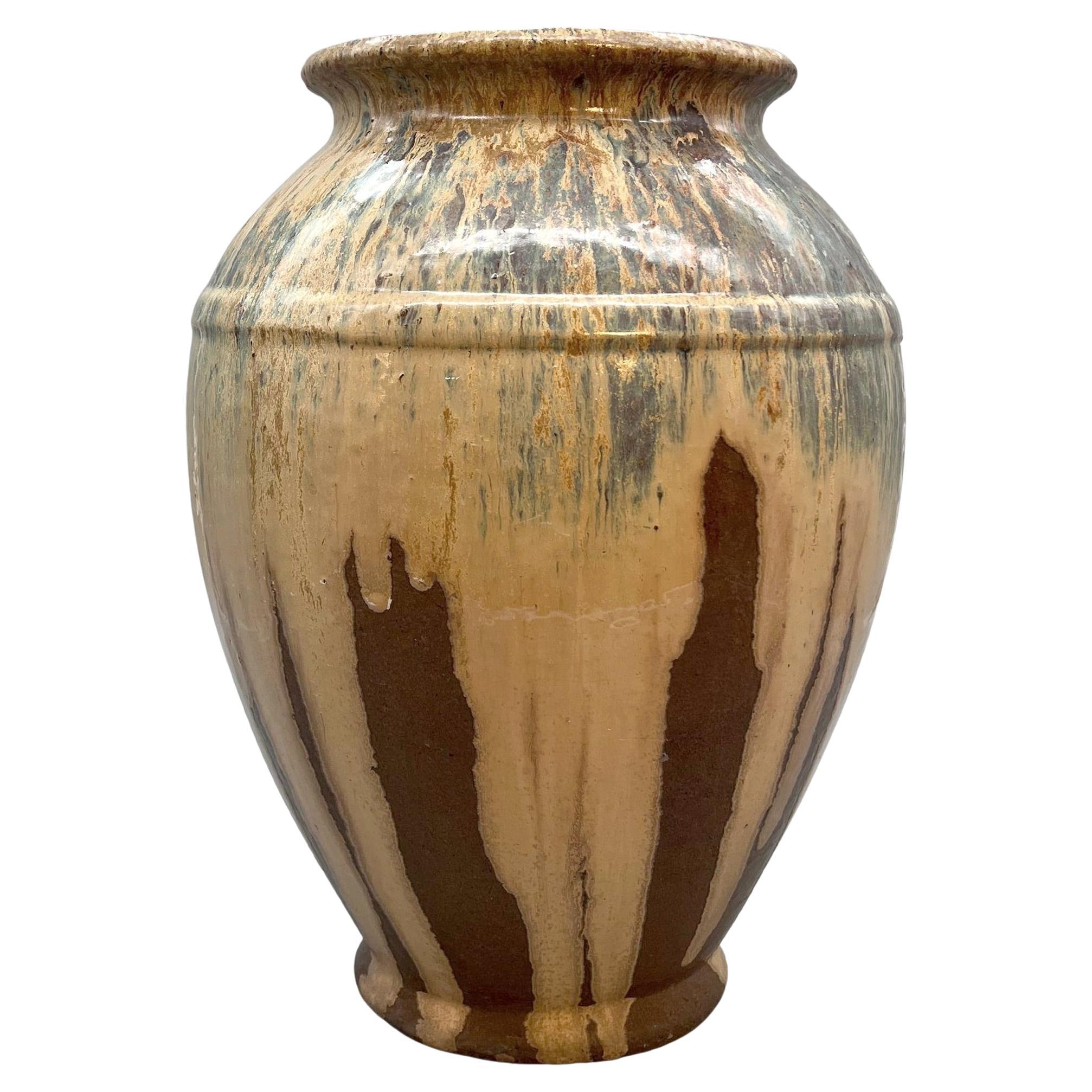 Large vase in glazed stoneware Aubenas, France, circa 1930 / 1940 For Sale