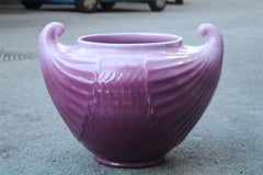 Vaso grande Christopher Dresser Laveno 1910 Art Nouveau Colore Rosa Made in Italy