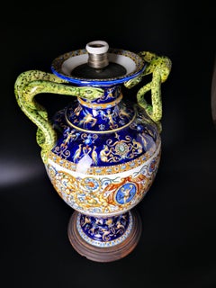 Large Vase of Gien 19th Century