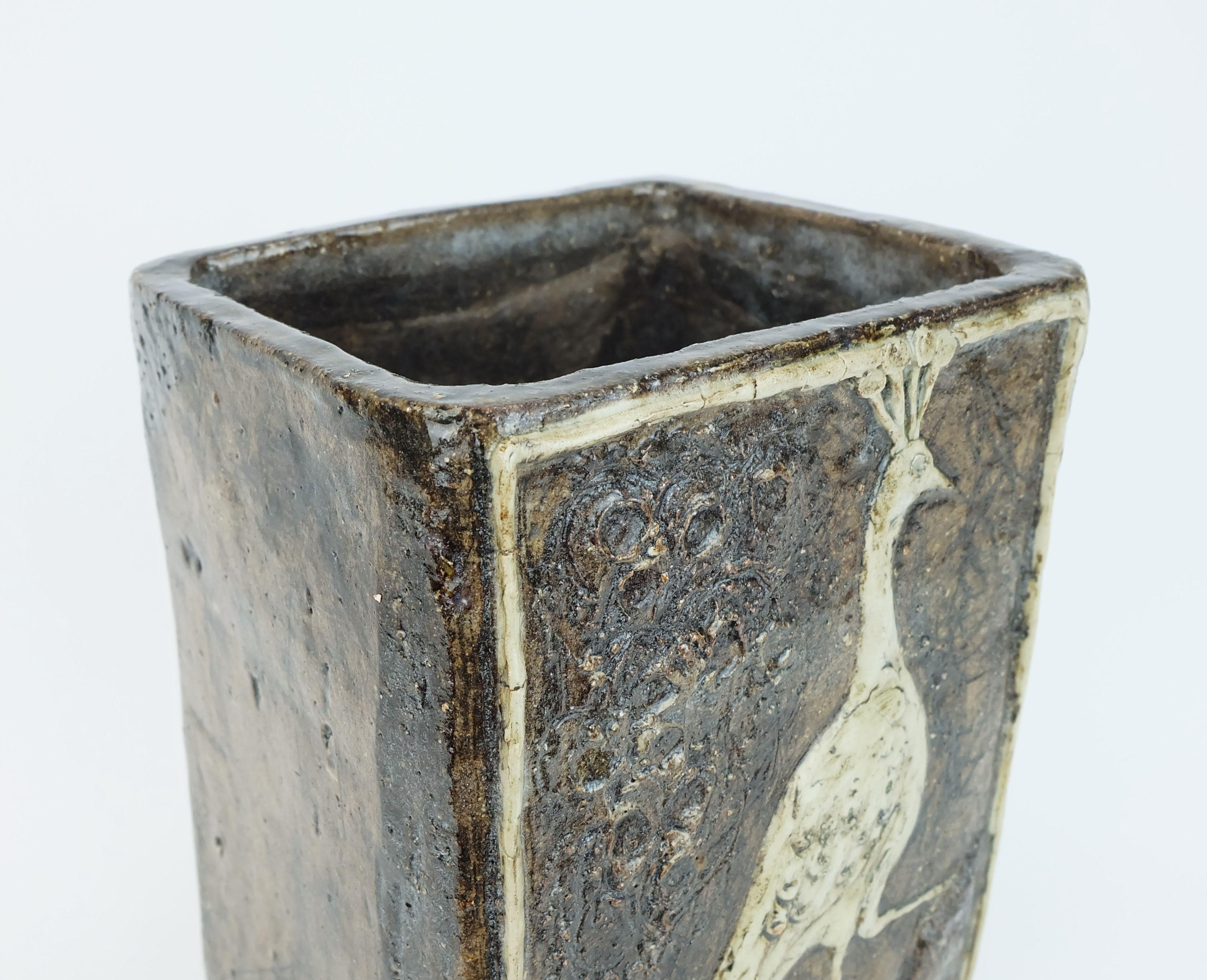 Vaso grande turid mjelve Studio Pottery norvegese anni '70 in vendita 2