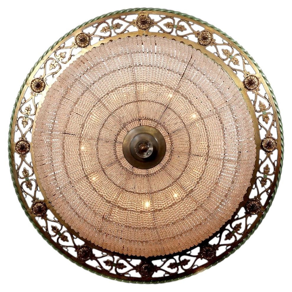 Large Vaudeville Era Theater Chandelier For Sale