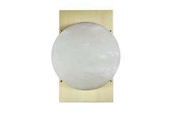 Large 'Vence' Sconce in Brass and Alabaster