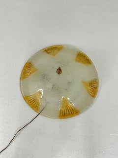 Large Venetian Ceiling Lamp 3-Lights Murano Glass, 1980s