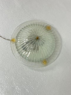 Large Venetian Ceiling Lamp 3-Lights Murano Glass, 1980s