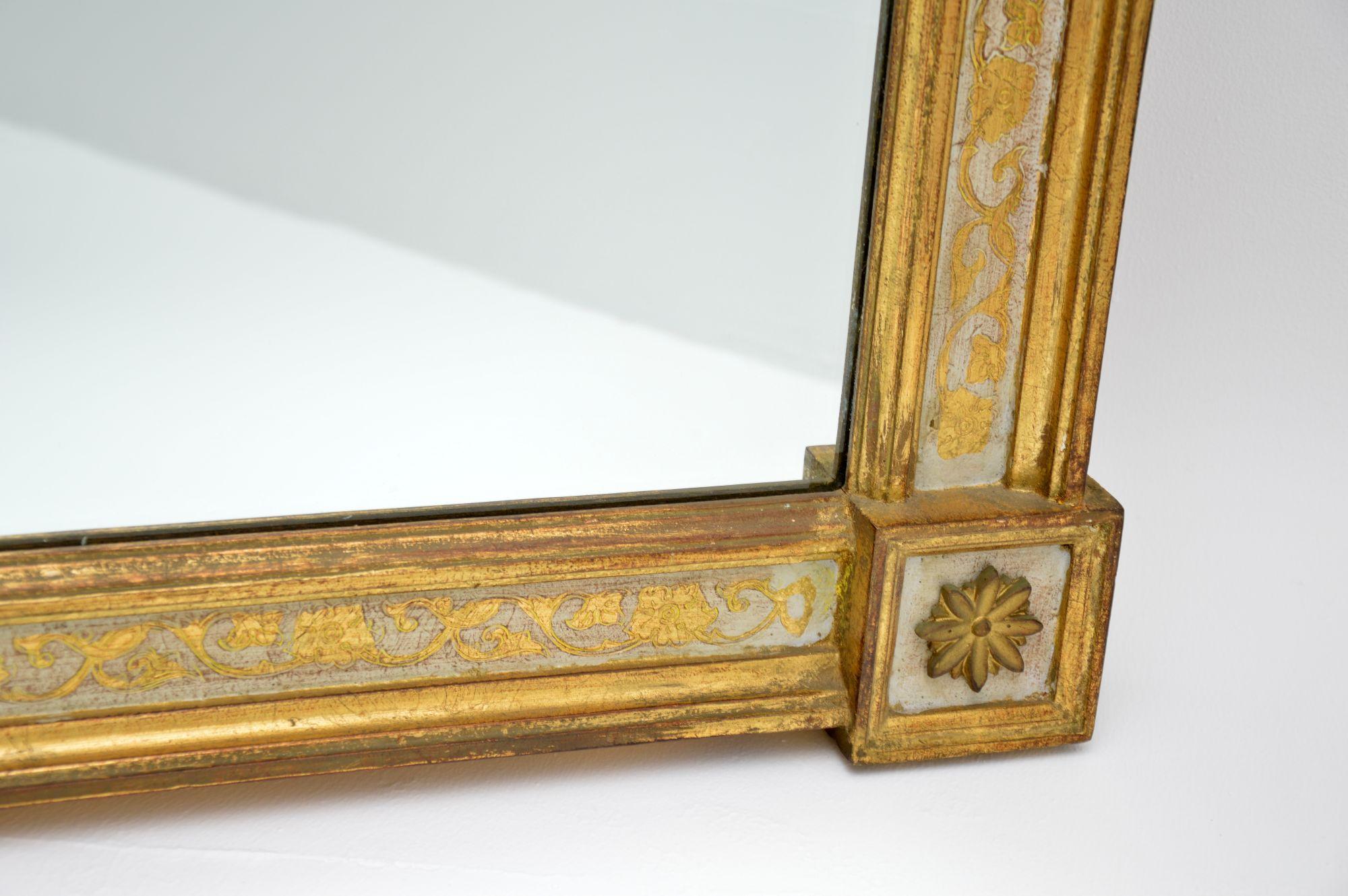 20th Century Large Venetian Gilt Wood Mirror