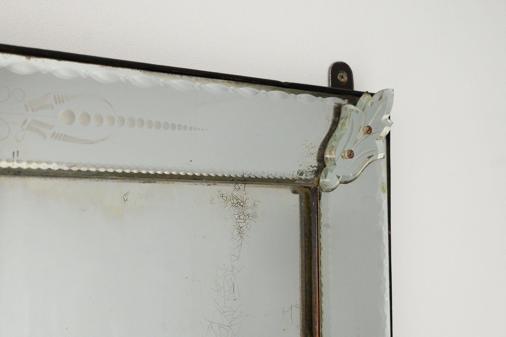 Large Venetian Mirror For Sale 5