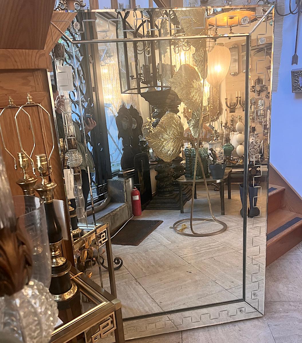 Etched Large Venetian Mirror