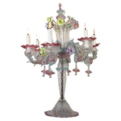 Large Venetian Murano glass chandelier, circa 1950