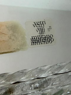 Large Venetian Murano glass Wall Mirror, 1950s, "Vetri Murano" label.