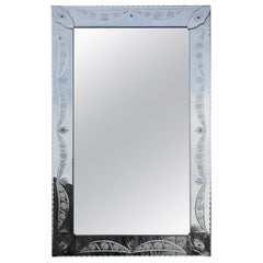 Large Venetian style mirror from Italy, 1960s