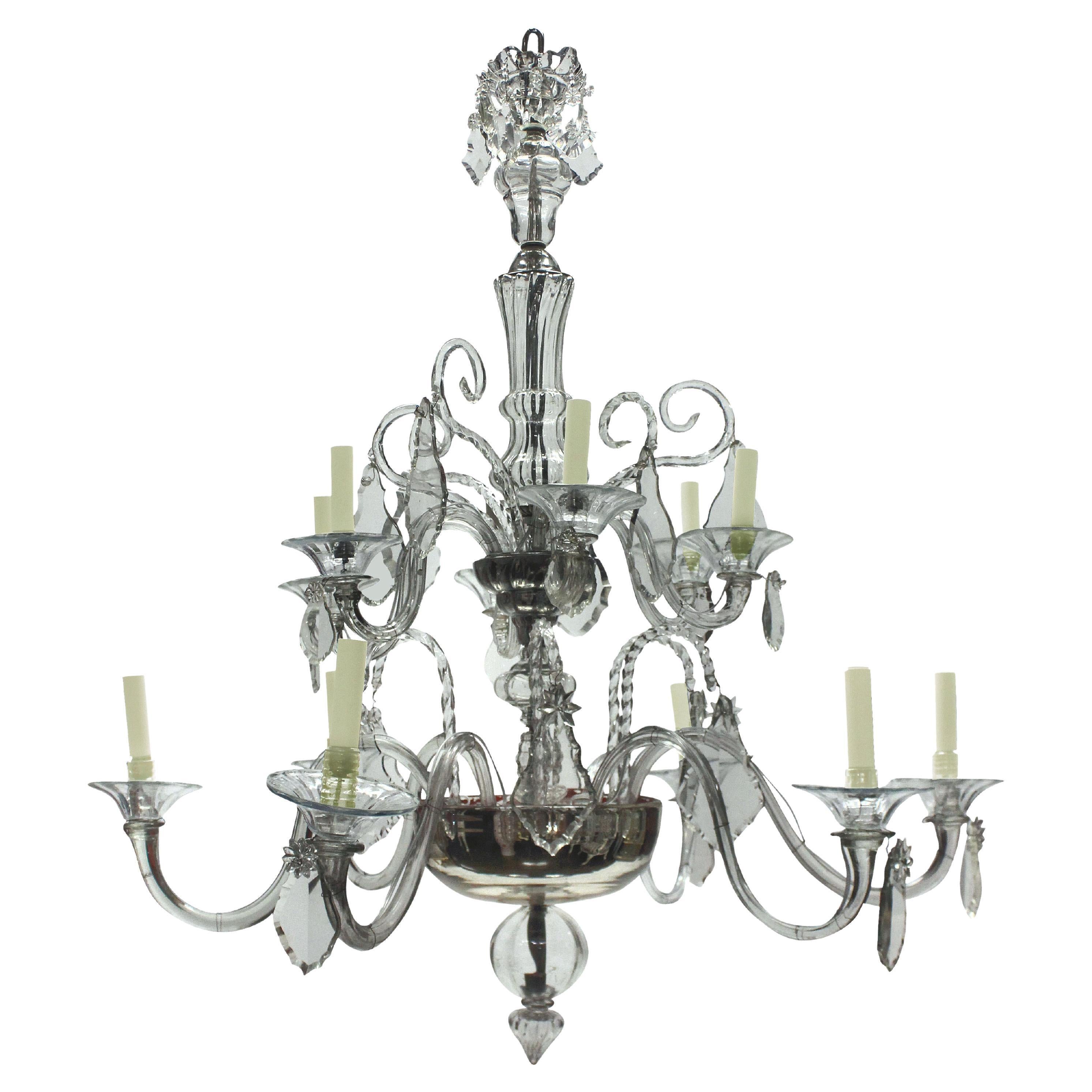 Large Venetian Twelve Branch Chandelier