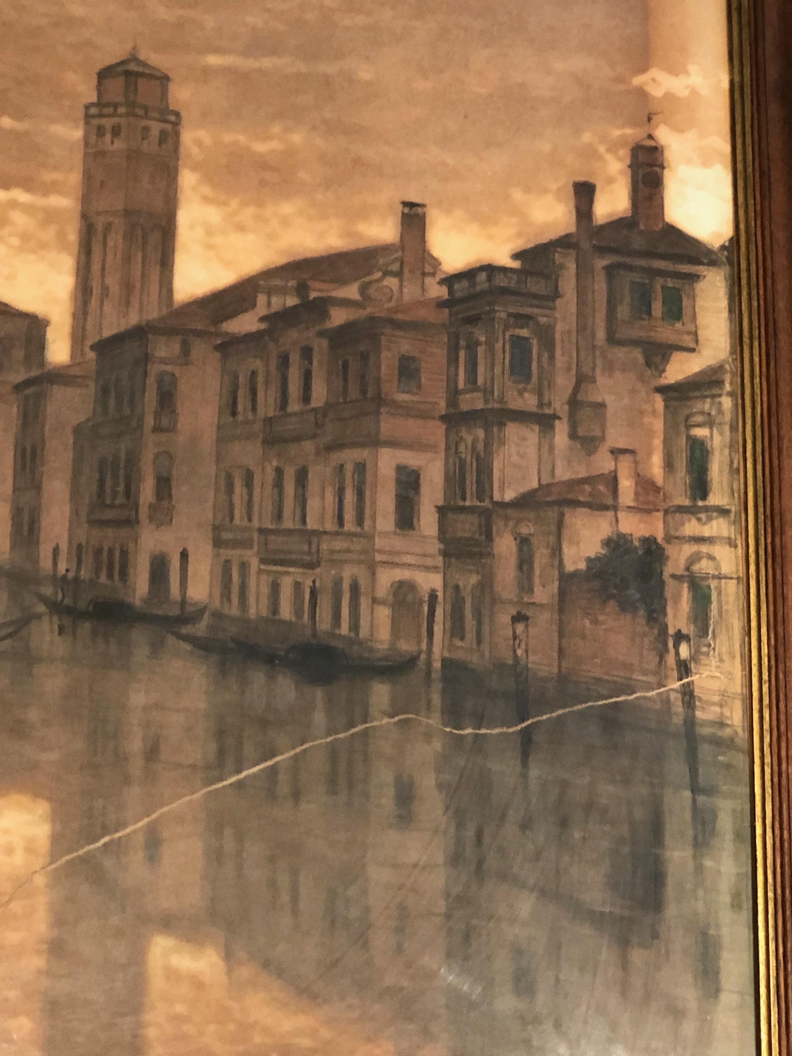 Large Venice View, Signed by François Stroobant '1819-1916' For Sale 12