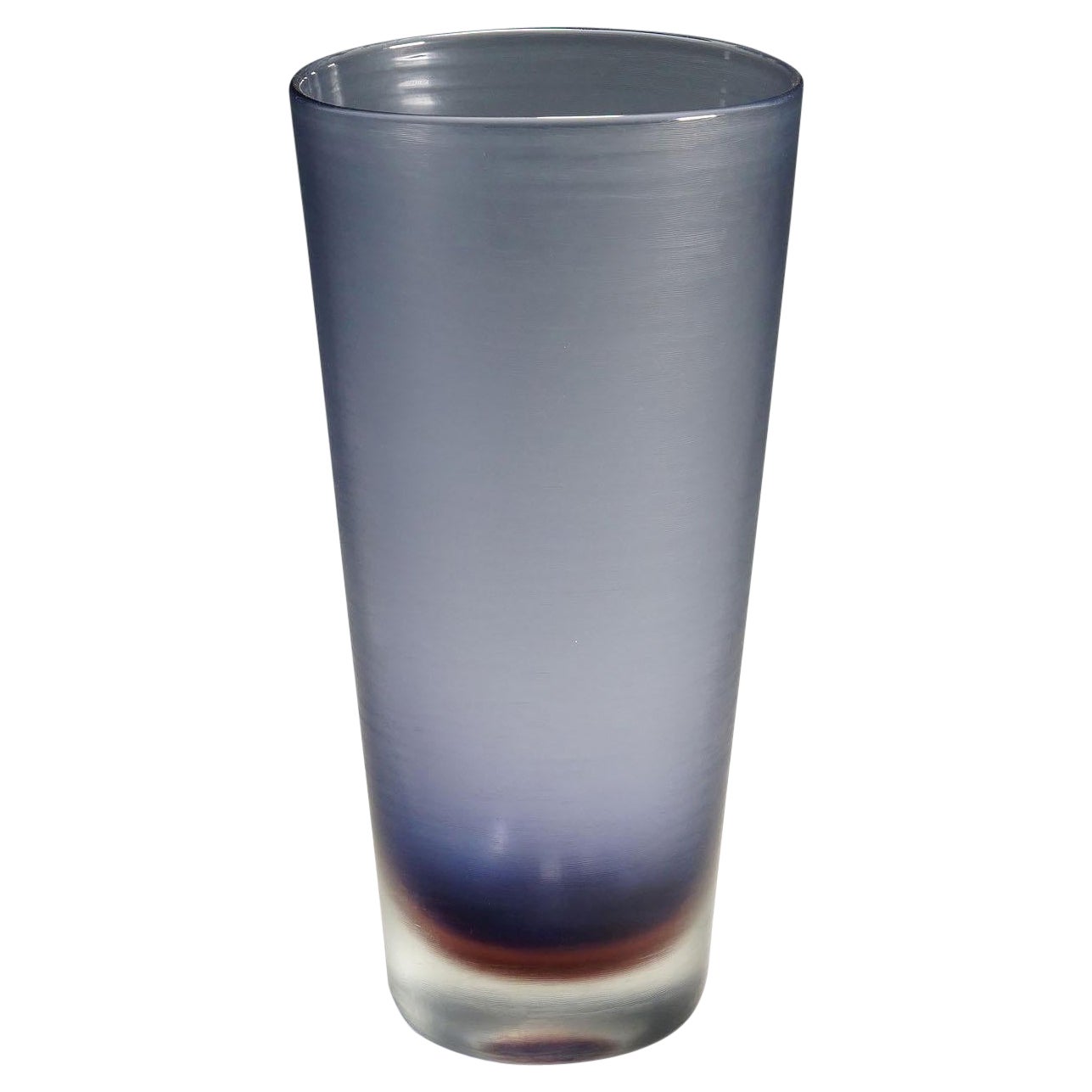 Large Venini Art Glass Vase with Inciso Decoration Paolo Venini, Murano 1956