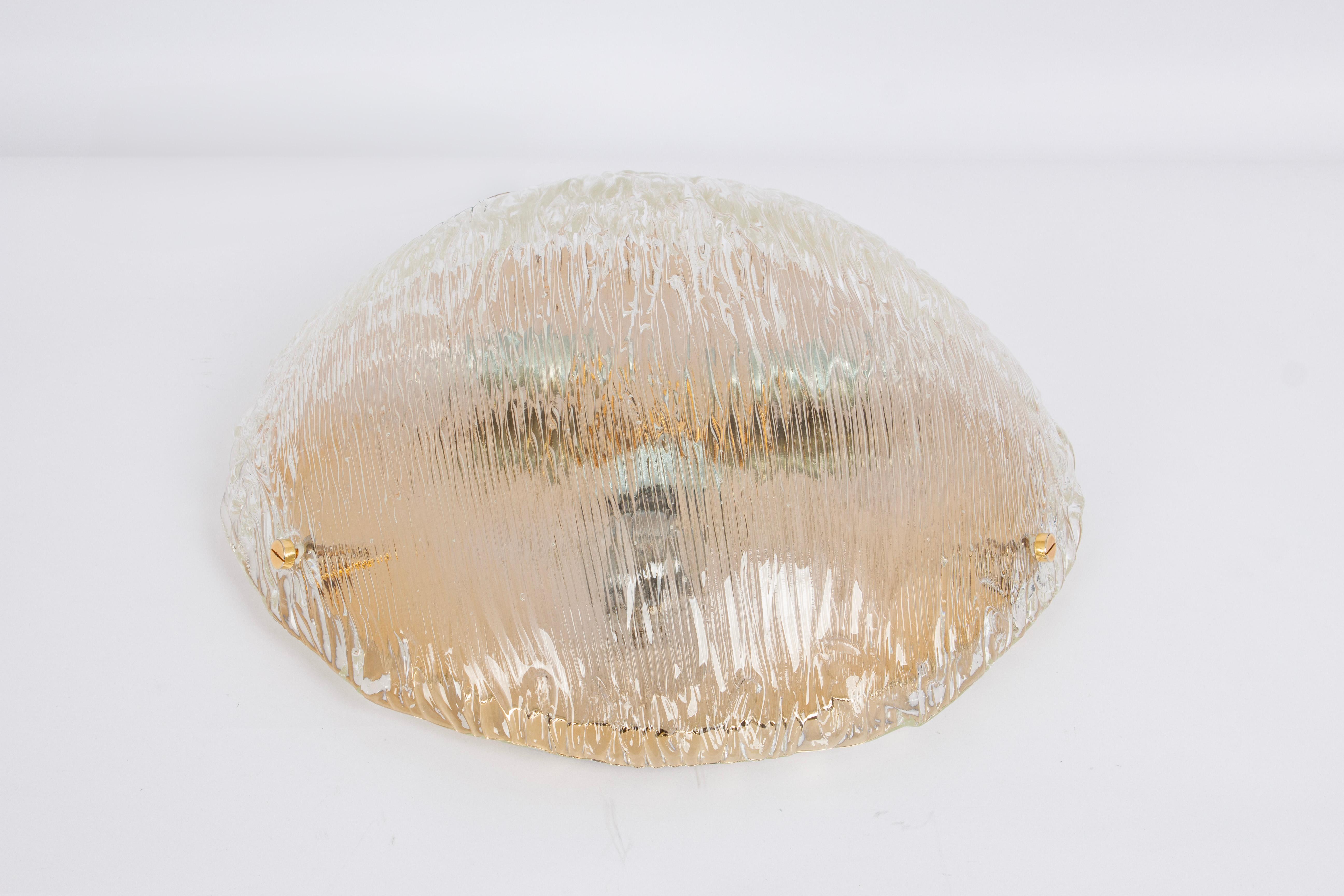 Mid-20th Century Large Venini Ceiling Lights Attributed to Carlo Scarpa for Venini, 1950s For Sale