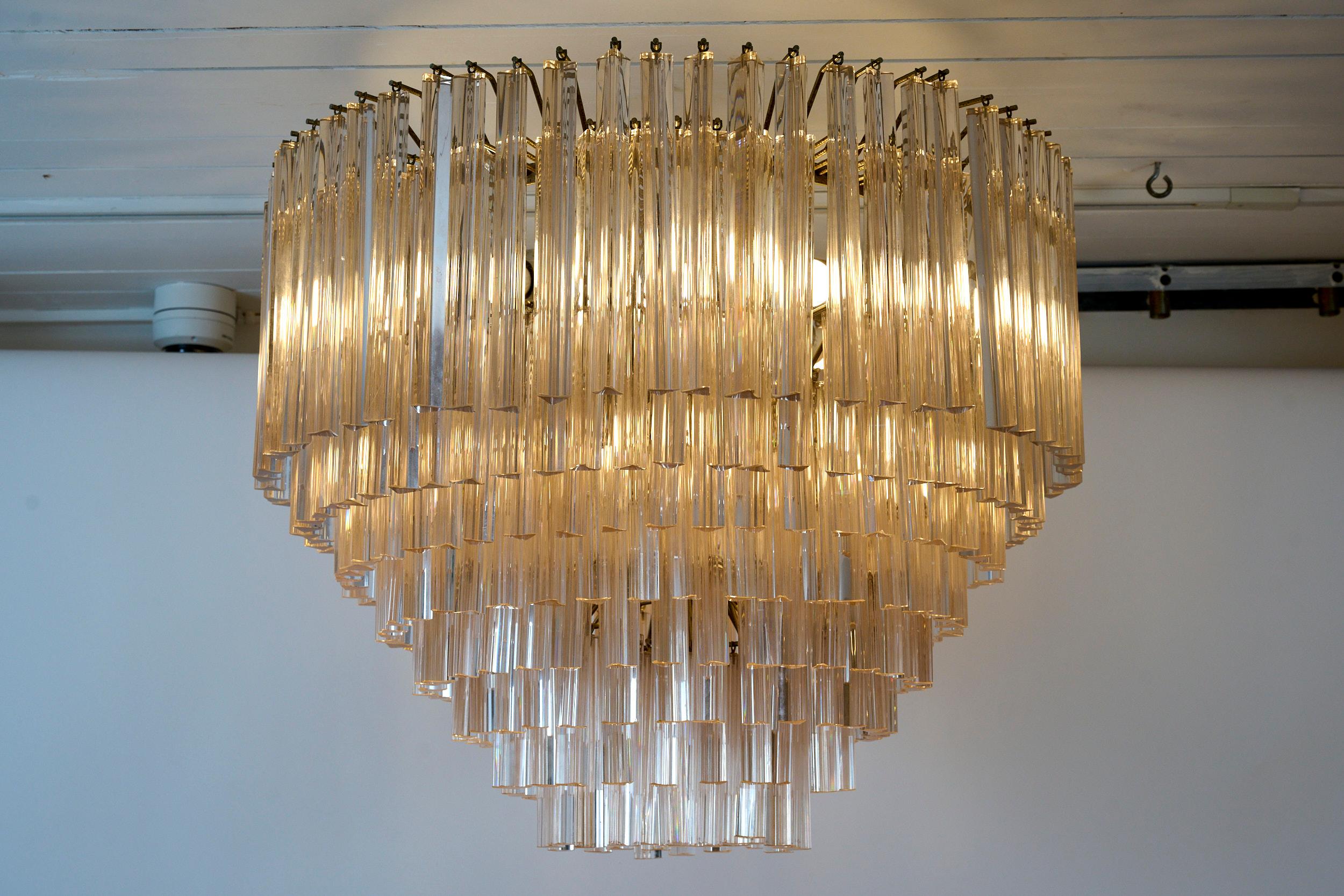 Large Venini Chandelier, c1960 In Good Condition In London, GB