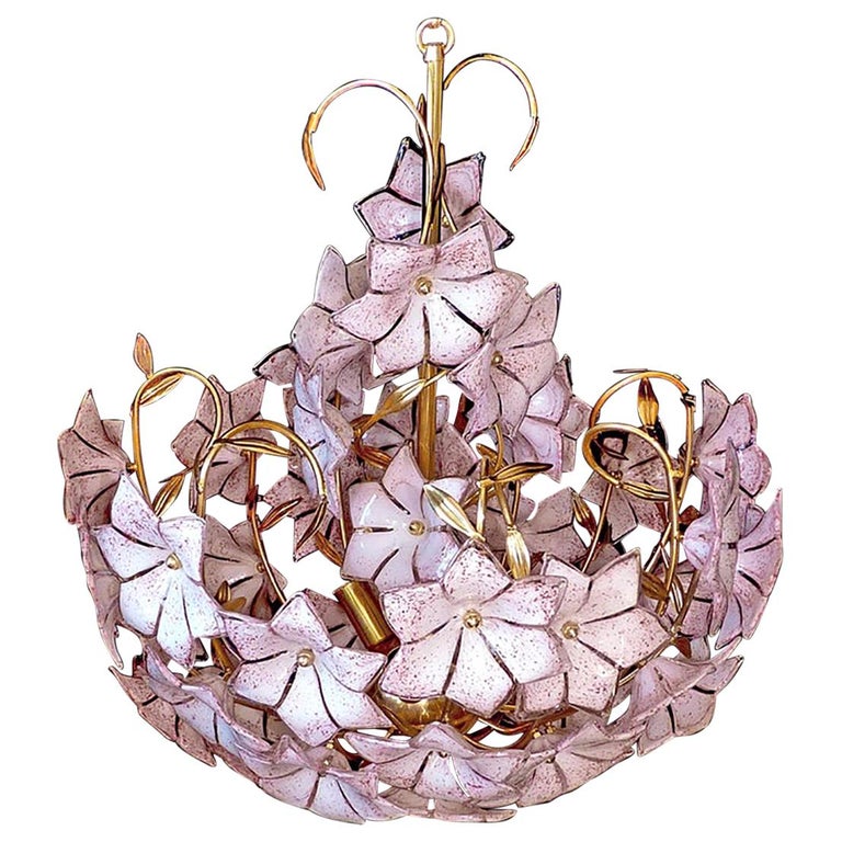 Broche Décorative Vintage En Verre Murano - Motif Bouquet De Fleurs Coloré - Occasion - Pour Collection Ou Bijou Fantaisie