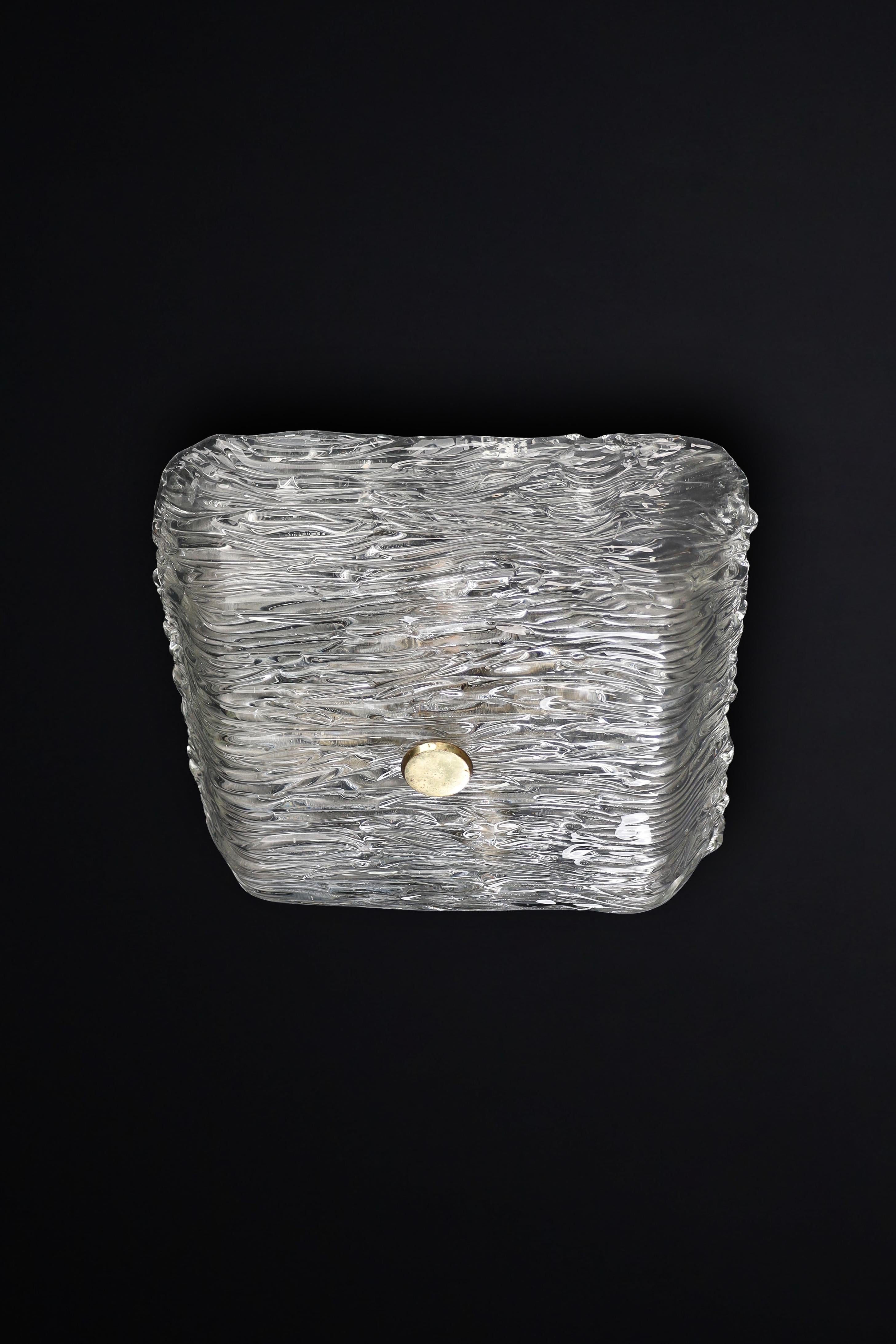 Grandi lampade da parete a incasso di Venini Murano della serie Bambù,  Italia 1950 in vendita 6