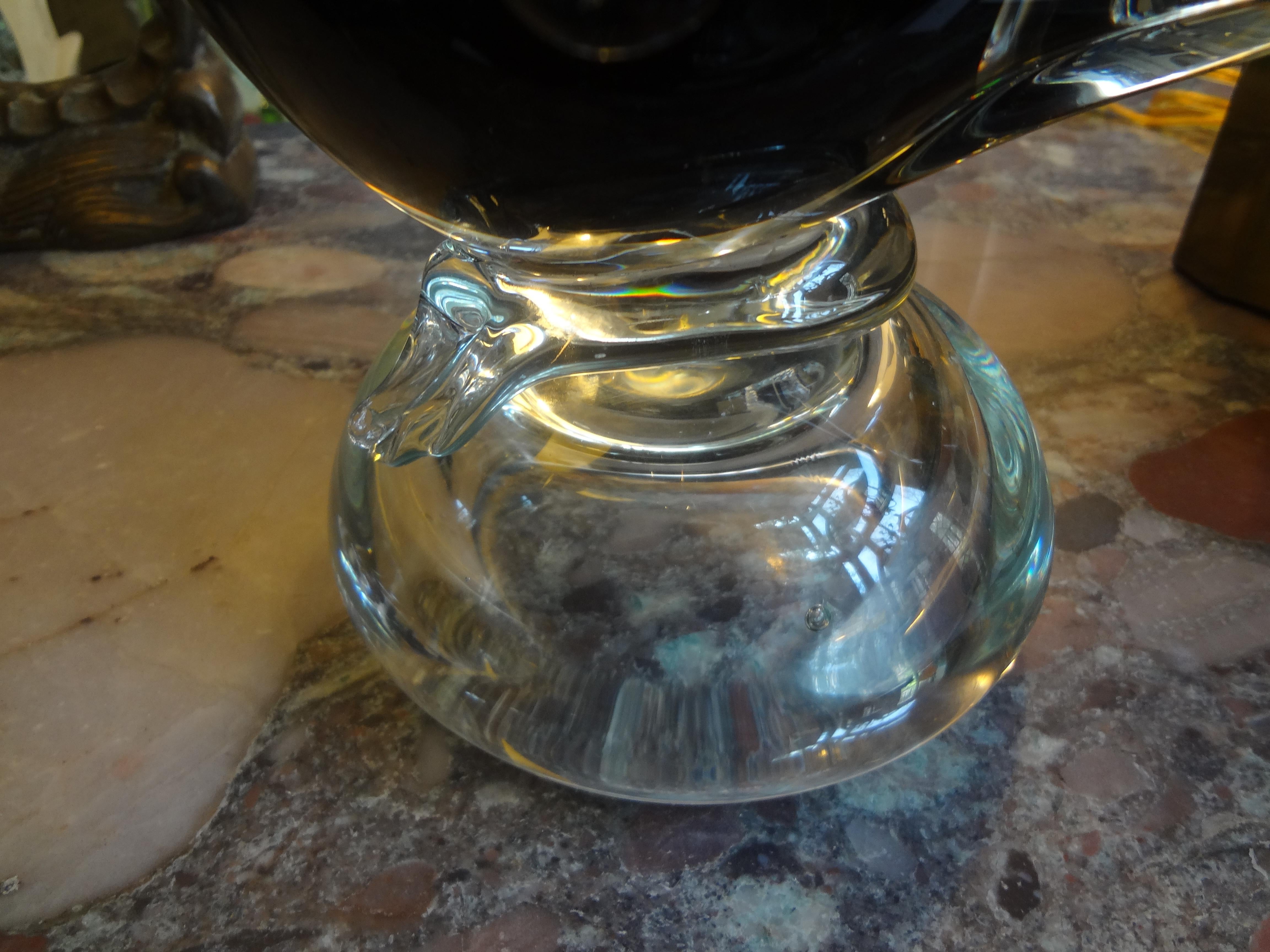 Large Venini Style Murano Glass Duck 3