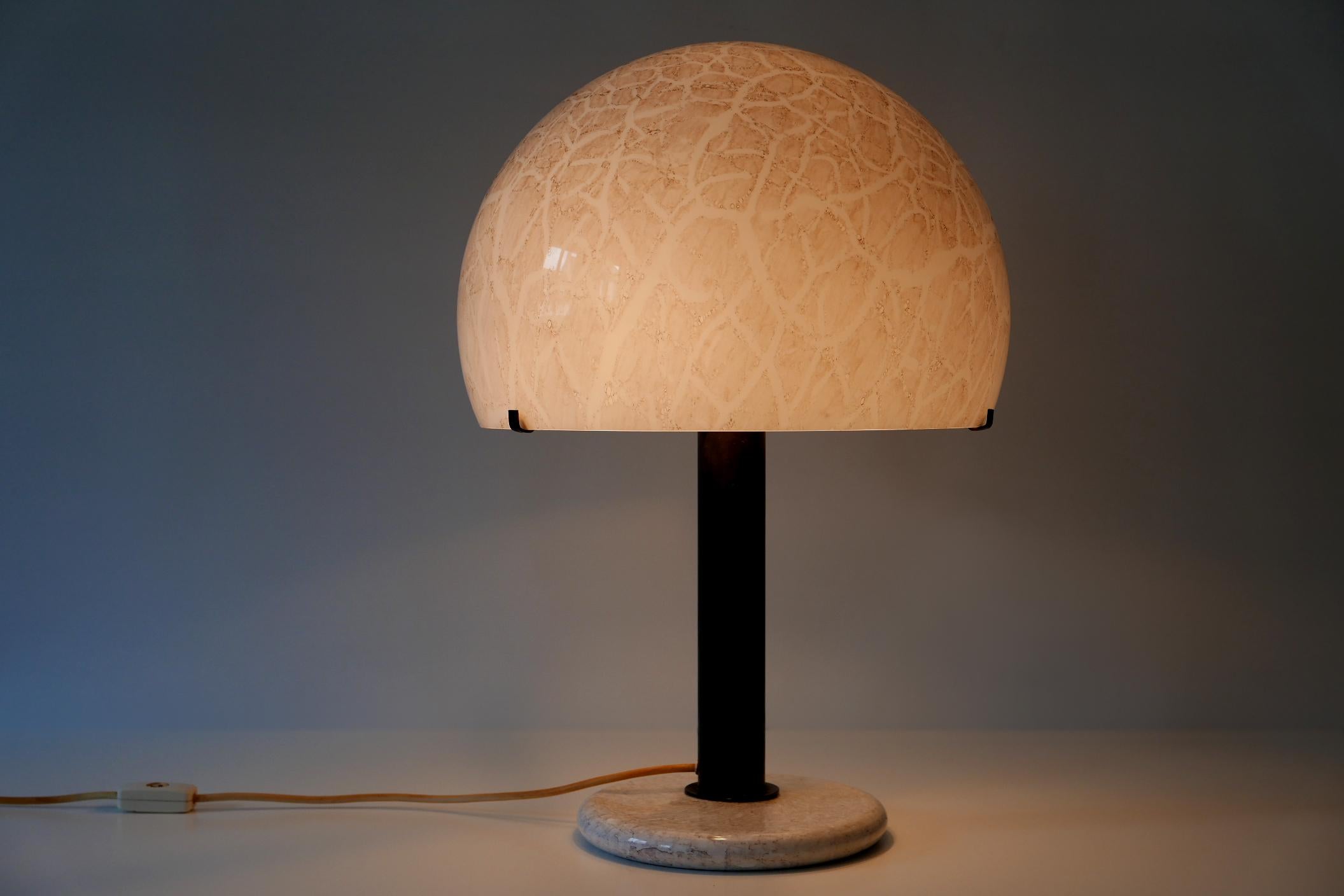 Patinated Large Venini Table Lamp 'Model 832' by Ludovico Diaz de Santillana, 1960s, Italy For Sale