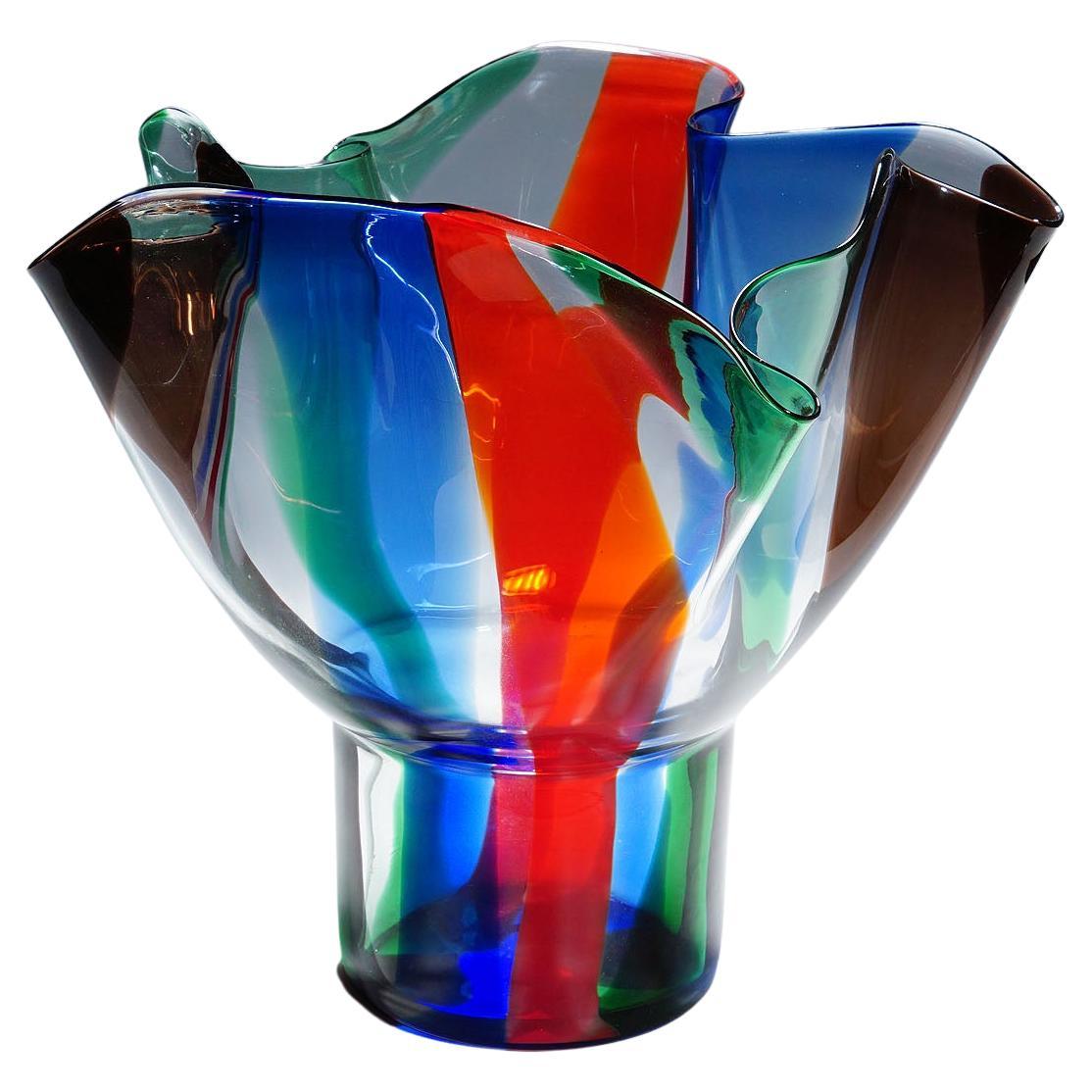 Große Venini-Vase „Kukinto“, entworfen von Timo Sarpaneva im Jahr 1991