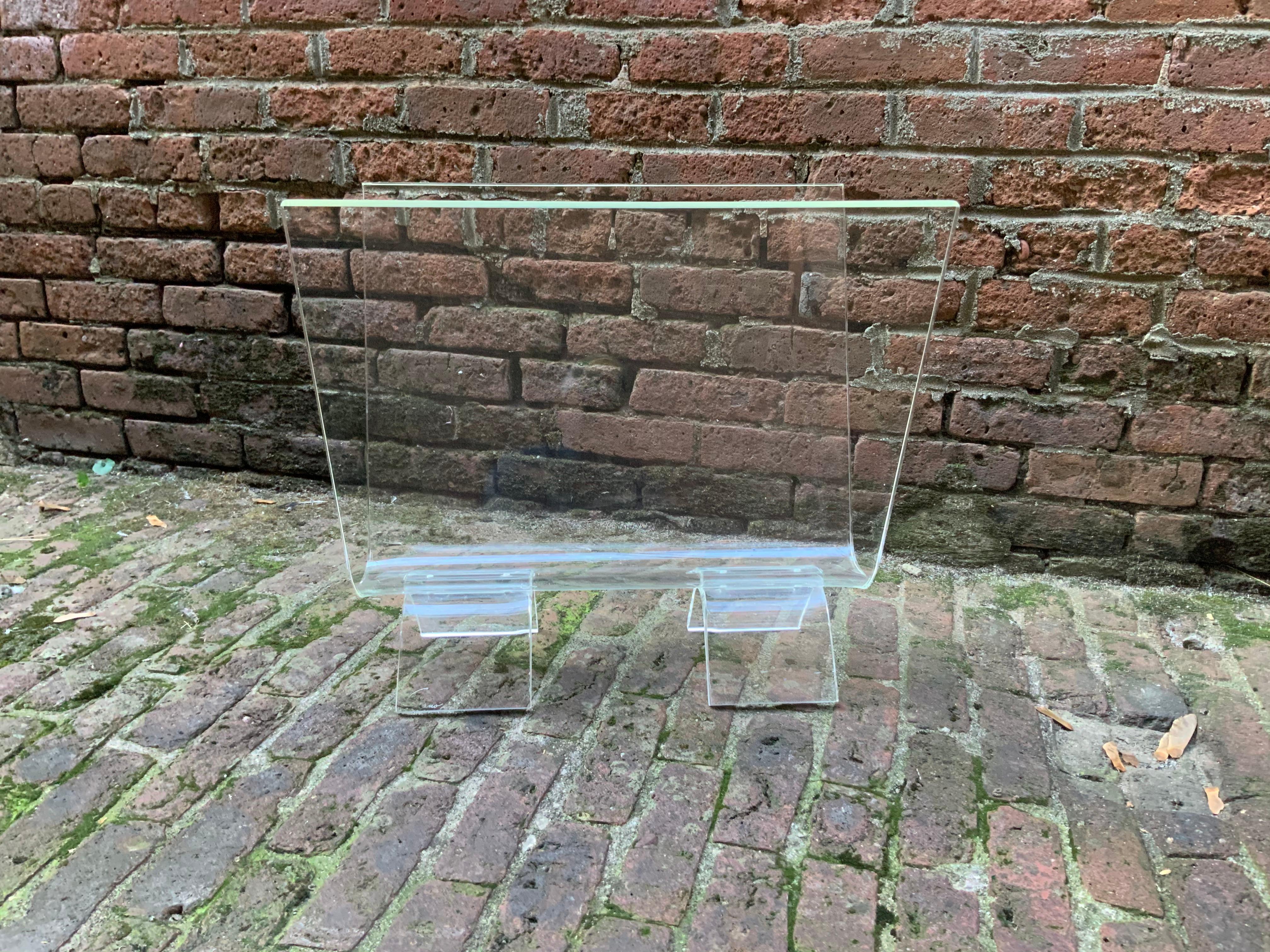 Post-Modern Large Verano Lucite Magazine Rack