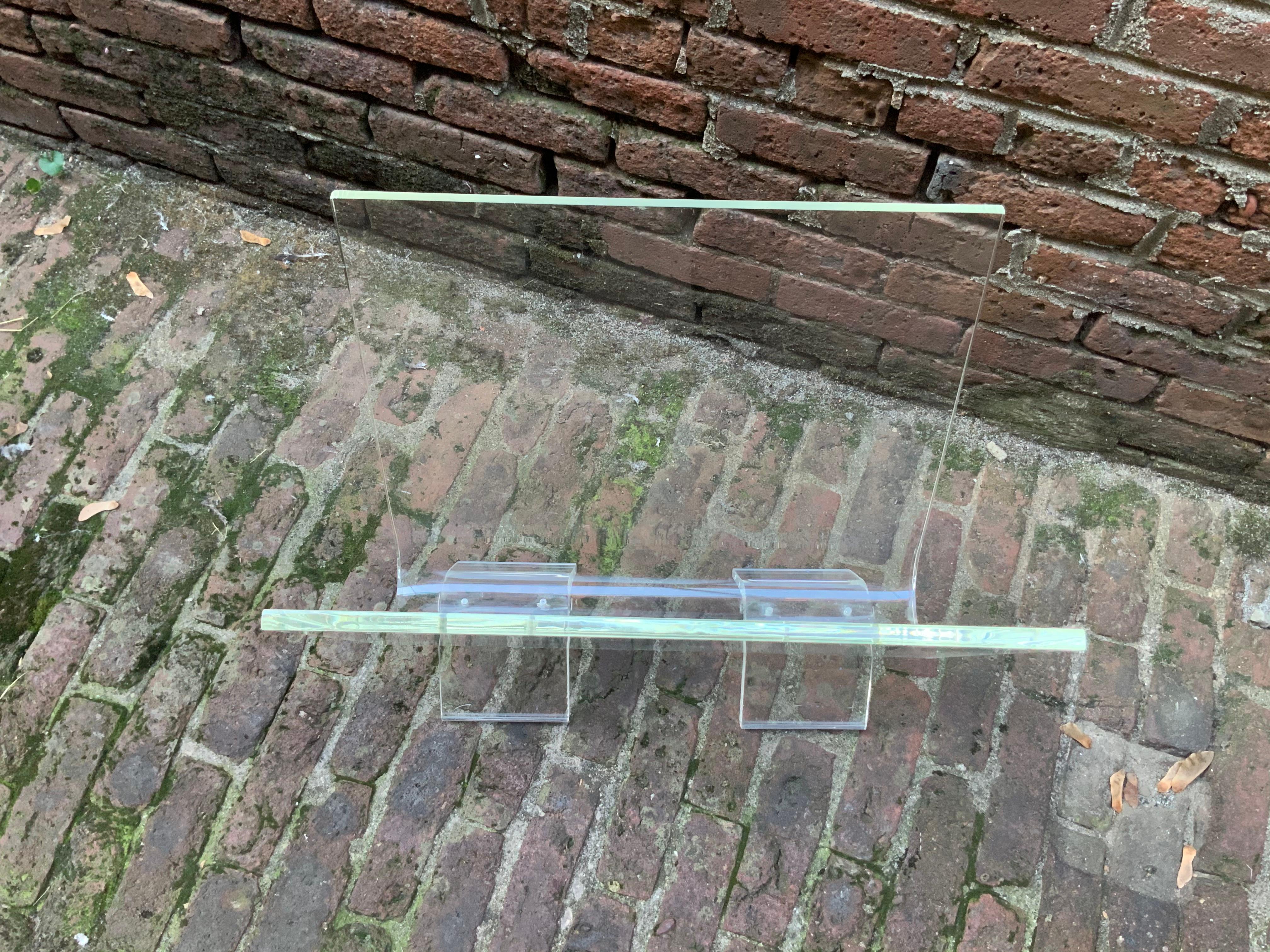 American Large Verano Lucite Magazine Rack