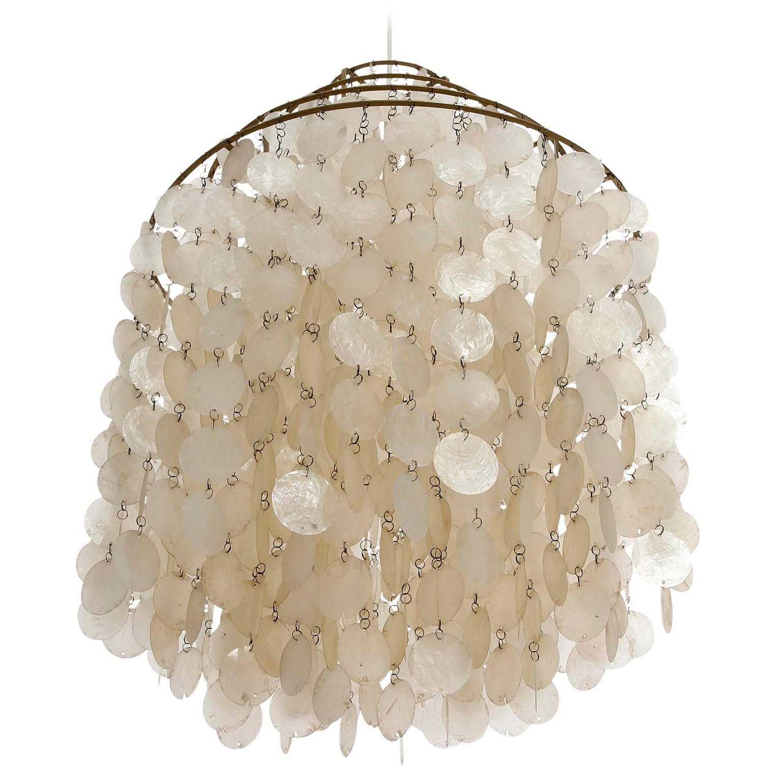 verner panton shell chandelier