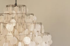 Large Verner Panton Fun0 DM Shell Pendant Lamp by Lüber, Switzerland