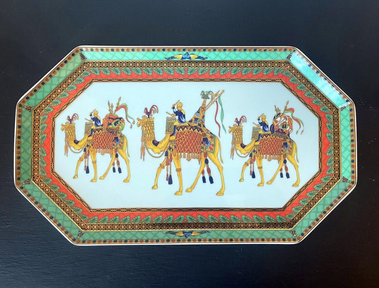 Large Versace for Rosenthal MarCo Polo Ceramic Platter at 1stDibs