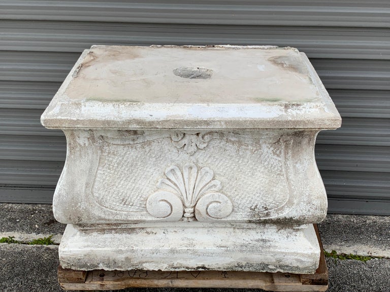 Large Versailles Style Cast Stone Statue of 'Harvest' on a Pedestal