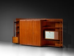 Large Versatile Italian Wall Unit in Teak