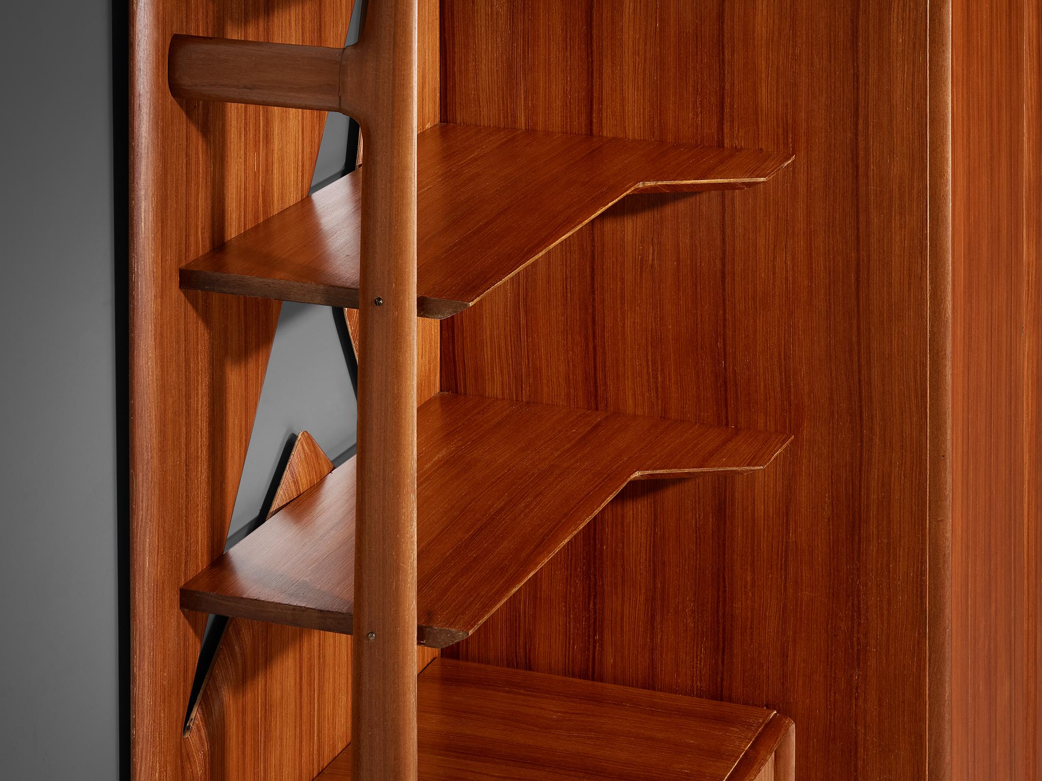 Large Versatile Italian Wall Unit in Teak For Sale 1