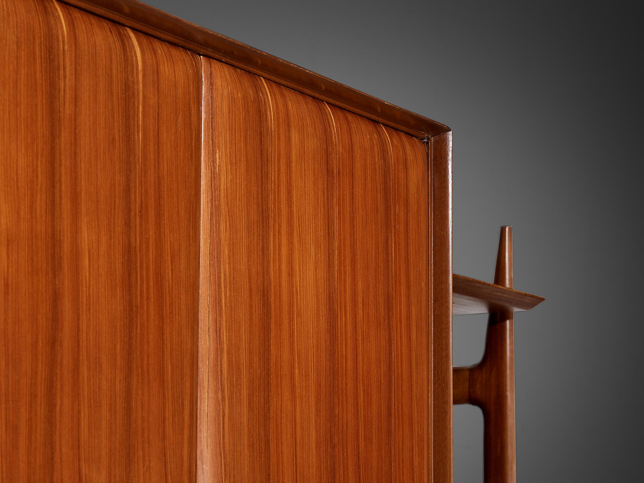 Large Versatile Italian Wall Unit in Teak For Sale 2