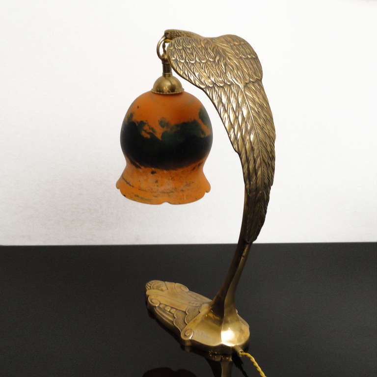 20th Century Large Version Art Nouveau Table Lamp by Charles Ranc