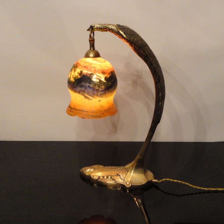 Large Version Art Nouveau Table Lamp by Charles Ranc 1