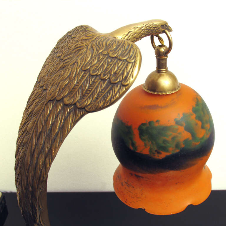 Large Version Art Nouveau Table Lamp by Charles Ranc 2
