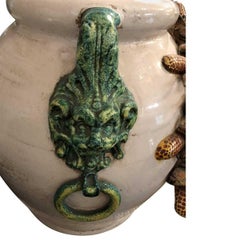 Large Vessel Encrusted with Fruit and Vegetables