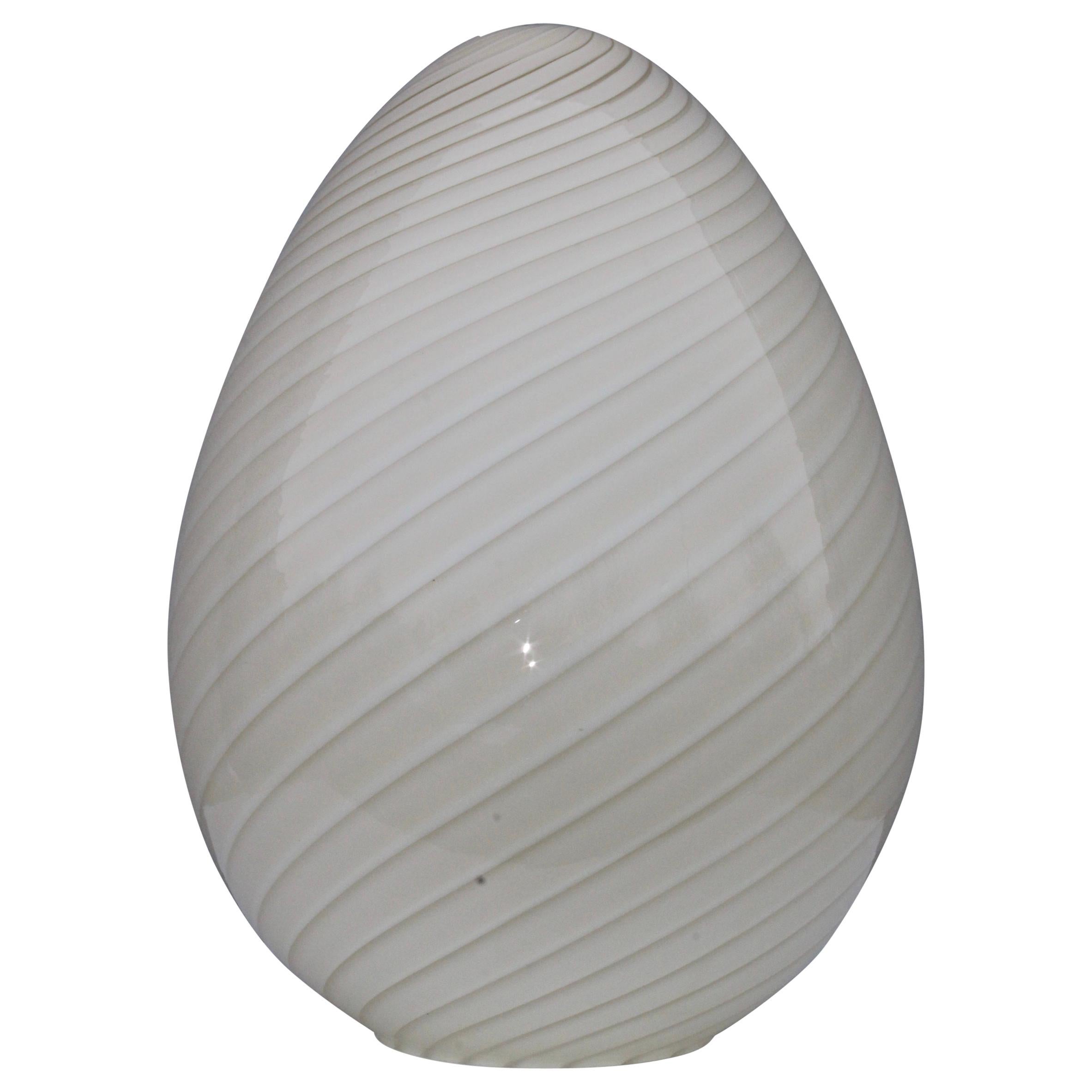 Large Vetri Murano Egg Lamp