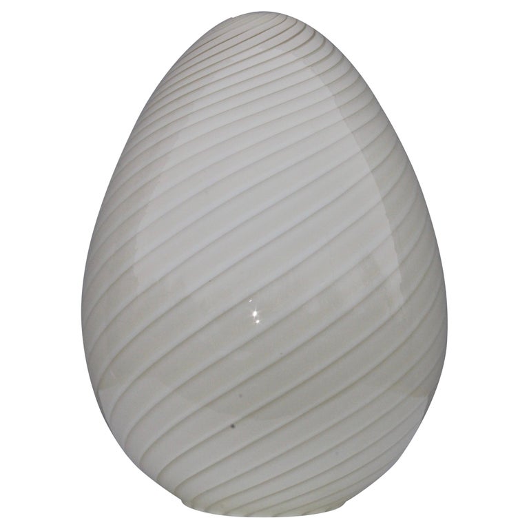 Large Vetri Murano Egg Lamp For Sale