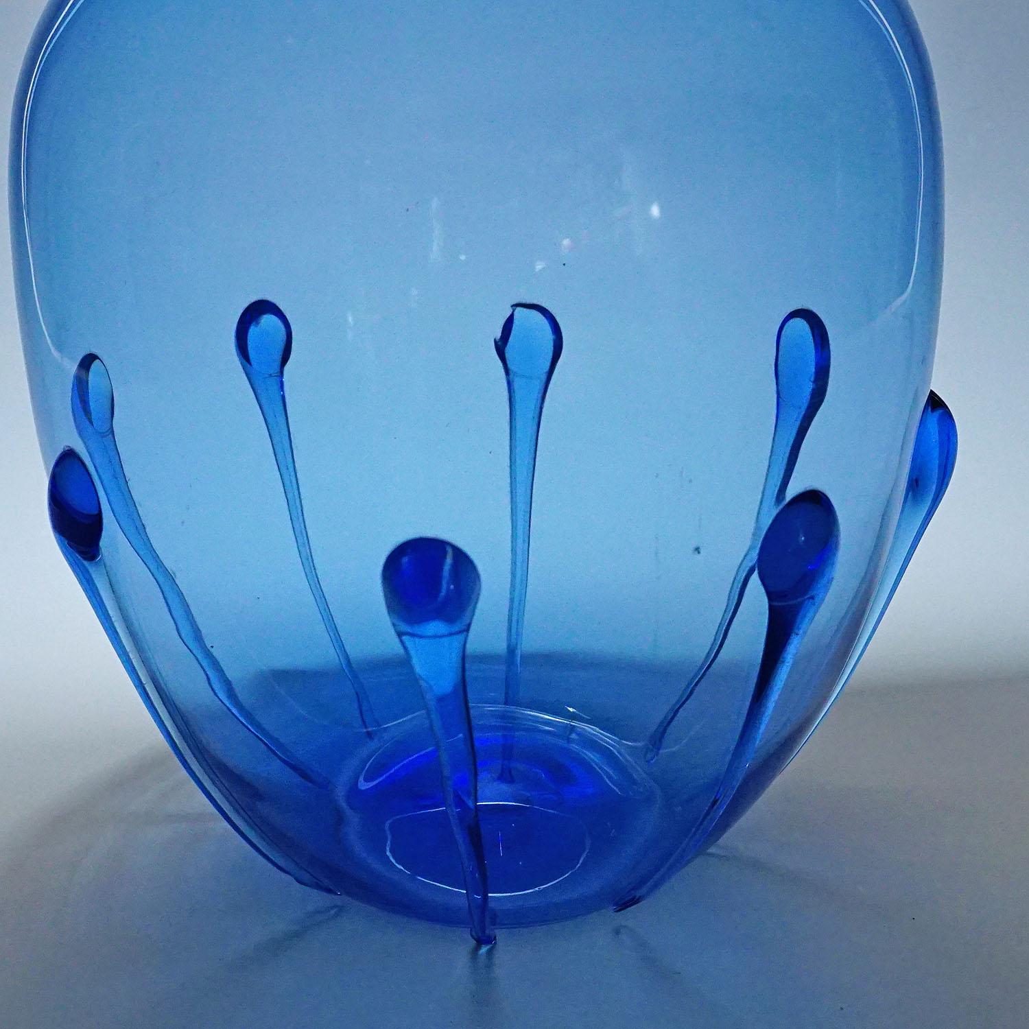 Inizio XX secolo Grande vaso in vetro Soffiato di Vittorio Zecchin attr. Murano 1924 in vendita